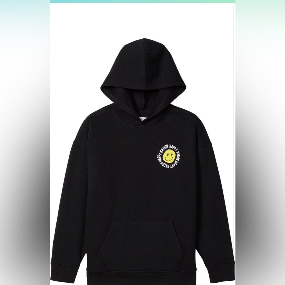 NWT. XL+ Happy Nation hoodie